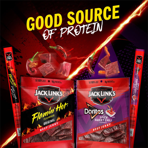 6 Pack - Jack Link's Fritos Chili Cheese Flavored Beef Jerky 2.65oz
