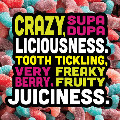 6 Pack - Trolli Sour Brite Crawlers Very Berry Sweet and Sour Gummy Worms 14oz