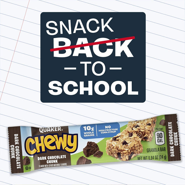 6 Pack - Quaker Chewy Granola Bars Dark Chocolate Chunk 8 Count Each