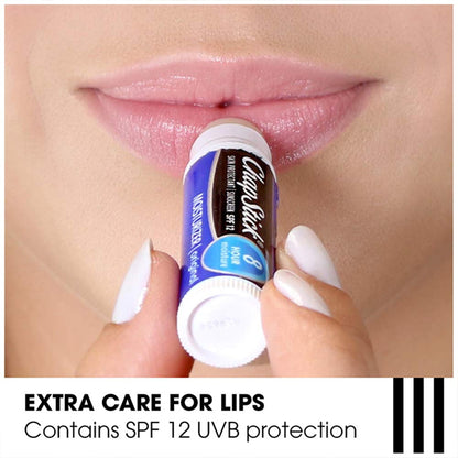 6 Pack - ChapStick Moisturizer 2-in-1 Lipcare SPF 15 Original Black Cherry Cool Mint ChapStick