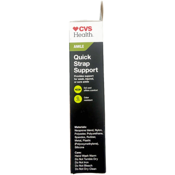 6 Pack - CVS Health Quick Strap Ankle Support Moderate Support One Size CVS