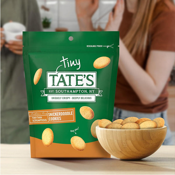 6 Pack - Tate's Bake Shop Tiny Snickerdoodle Cookies 5.5oz Bags