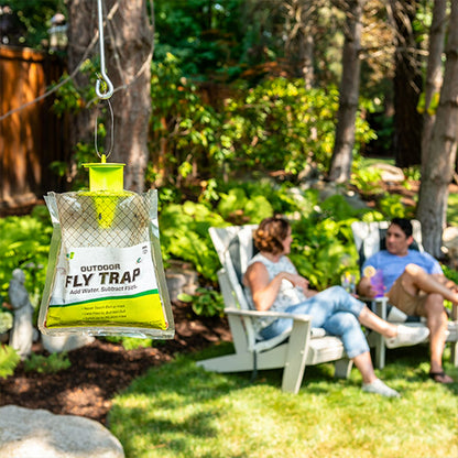 6 Pack - RESCUE! Outdoor Disposable Hanging Fly Trap RESCUE!