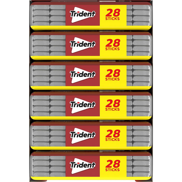 3 Pack - Trident Cinnamon Sugar Free Gum 6 Pocket Packs of 28 Pieces