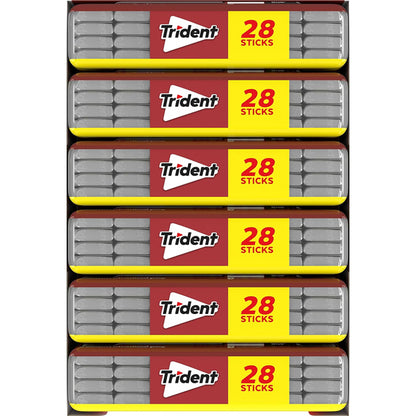 3 Pack - Trident Cinnamon Sugar Free Gum 6 Pocket Packs of 28 Pieces