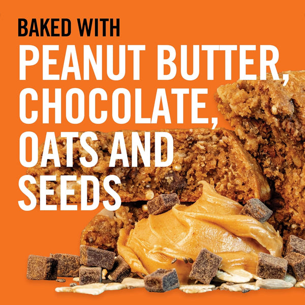 6 Pack - Dave's Killer Bread Amped-Up Peanut Butter Chocolate Chunk Organic Protein Bars 4 Count