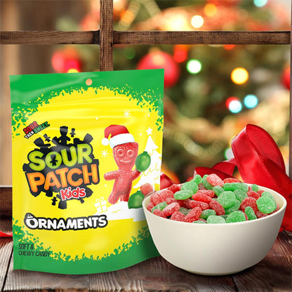 6 Pack - SOUR PATCH KIDS Ornaments Soft & Chewy Holiday Candy, Bulk Candy 10oz