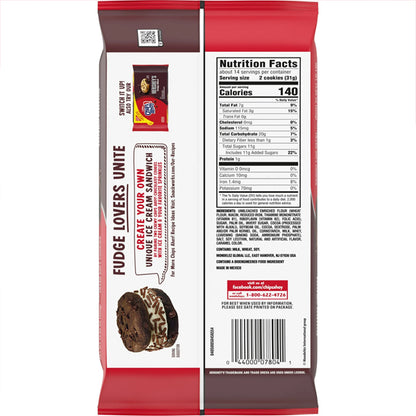 6 Pack - CHIPS AHOY! Chewy Chocolatey Hershey's Fudge Filled Cookies 14.85oz