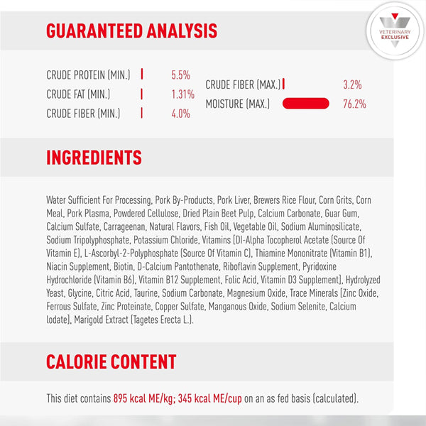 6 Pack - ROYAL CANIN Canine Gastrointestinal Adult Wet Dog Food 13.5oz Royal Canin