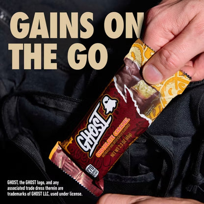 6 Pack - GHOST Chocolate Caramel Protein Bar 20g Protein 4 Count Each GHOST