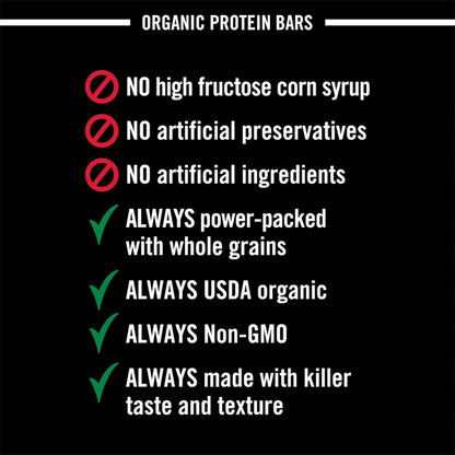 6 Pack - Dave's Killer Bread Amped-Up Peanut Butter Chocolate Chunk Organic Protein Bars 4 Count