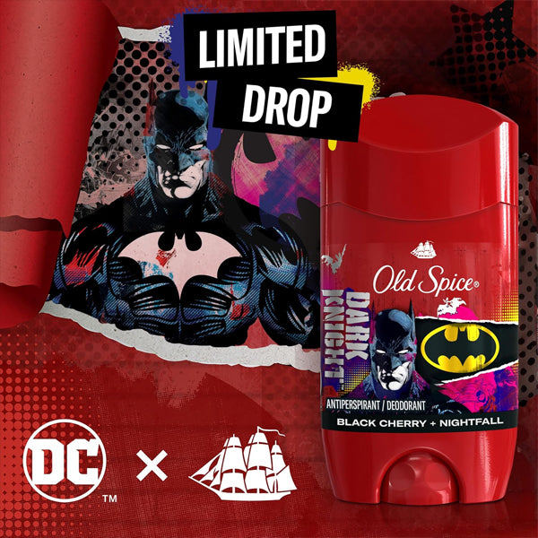 6 Pack - Old Spice Batman Antiperspirant Deodorant Black Cherry Nightfall 2.6oz Old Spice