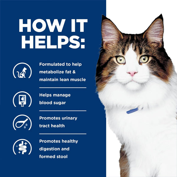 Hill's Prescription Diet w/d Multi-Benefit Dry Cat Food 8.5 Pound Bag Hill's Science Diet