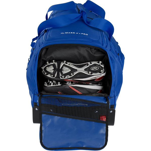 Rawlings YADI 2.0 Wheeled Catcher's Bag Yadier Molina Model Royal Blue Rawlings