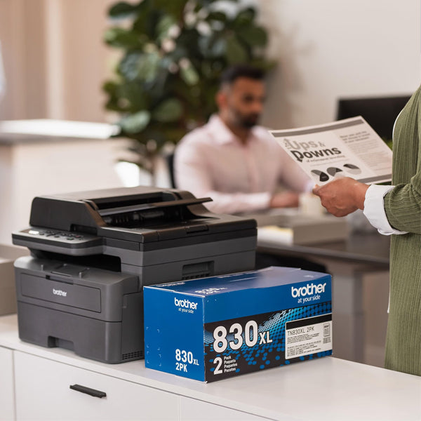 Brother - DCP-L2640DW Wireless Black-and-White Refresh Subscription Eligible 3-in-1 Laser Printer Brother