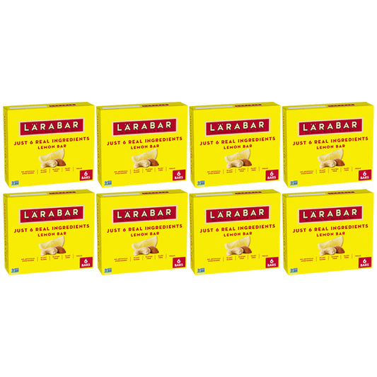 8 Pack - Larabar Lemon Bar Fruit & Nut Bars Vegan & Gluten Free 6 Count Each Larabar