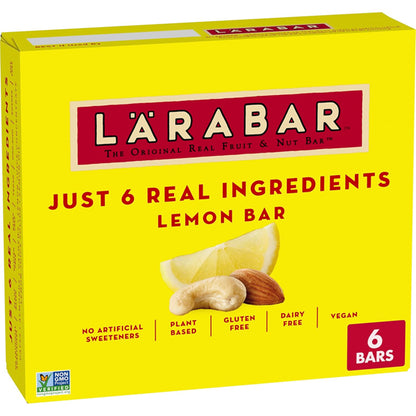 8 Pack - Larabar Lemon Bar Fruit & Nut Bars Vegan & Gluten Free 6 Count Each Larabar