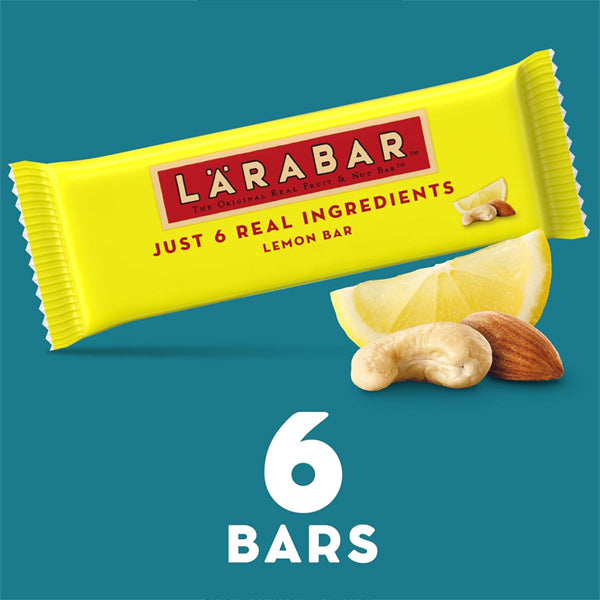8 Pack - Larabar Lemon Bar Fruit & Nut Bars Vegan & Gluten Free 6 Count Each Larabar