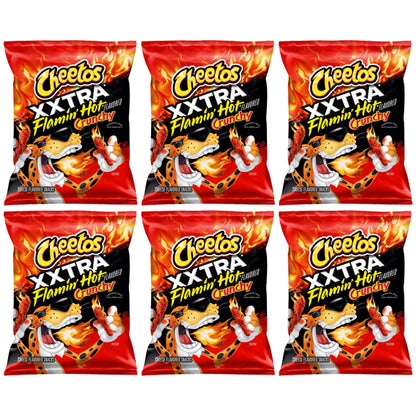 6 Pack - Cheetos Crunchy XXTRA Flamin' Hot Cheese Flavored Snack 8oz Cheetos
