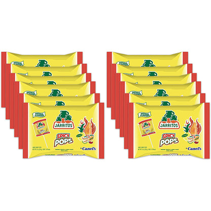 12 Pack - Jarritos Spicy Lollipops Mexican Hard Candy with Natural Fruit Flavors