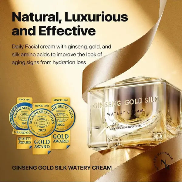 Nature Republic Ginseng Gold Silk Watery Moisturizing & Nourishing Cream 2.5oz Nature Republic