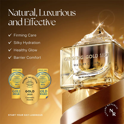 Nature Republic Ginseng Gold Silk Watery Moisturizing & Nourishing Cream 2.5oz