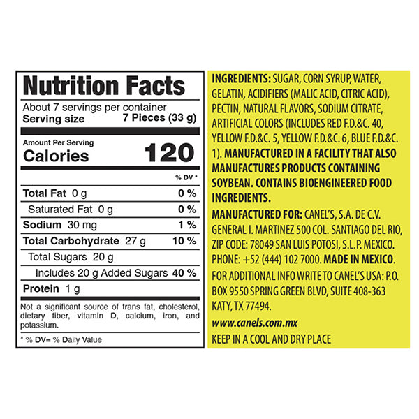 12 Pack - Jarritos Sour Gummies Mexican Candies Natural Flavors Tangy & Chewy 8oz