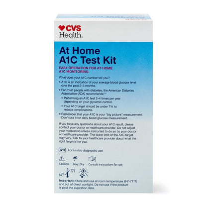 CVS Health At Home A1C Test Kit 2 Tests With Digital A1C Analyzer CVS