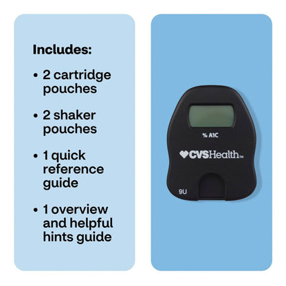 CVS Health At Home A1C Test Kit 2 Tests With Digital A1C Analyzer CVS