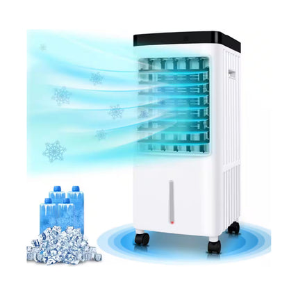 40-Hours Fast Cooling Portable Air Conditioner with 2.6 Gal Water Tank 3-Speeds & Remote Unbranded
