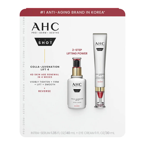 AHC Pro Shot Colla Juvenation Lift 4 Duo Serum Eye & Face Cream 40ml/30ml AHC