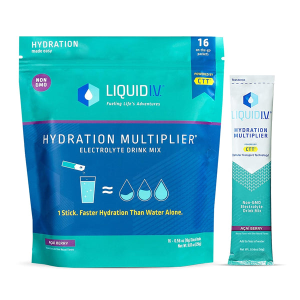 Liquid I.V. Hydration Multiplier Acai Berry 16 Powder Packets