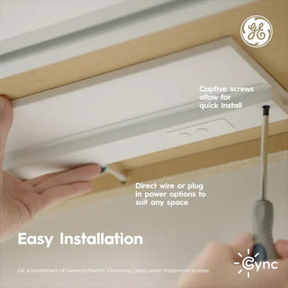 GE Cync Reveal HD+ Smart Color Changing Undercabinet Light Fixture 93131251 GE