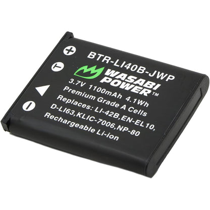 Wasabi Power Battery (2-Pack) and Charger for Fujifilm NP-45, NP-45A, NP-45B, NP-45S and Select Fuji FinePix Camera Models