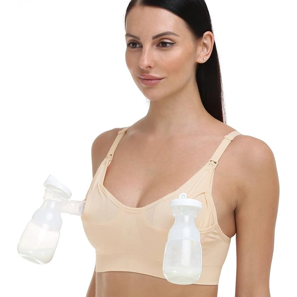 GXXGE Nursing Support Pumping Hands Free Maternity Bra 3 Pack Size XL