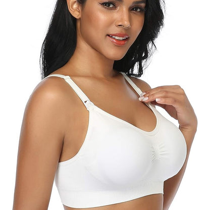 GXXGE 4Pack Nursing Bra for Breastfeeding Maternity Bras Size XXL