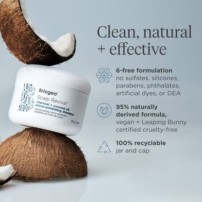 Briogeo Scalp Revival Charcoal + Coconut Oil Micro Exfoliating Scrub 8oz