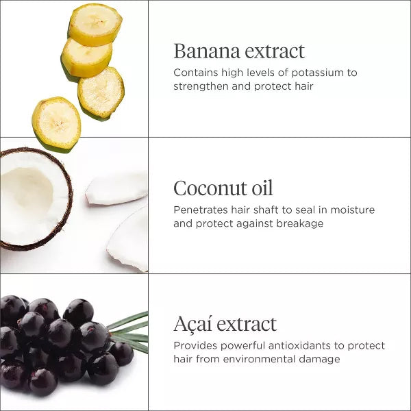 Briogeo Superfoods Banana + Coconut Hair Duo Shampoo and Conditioner 12.5oz