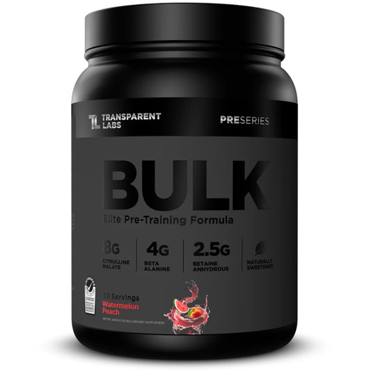 Transparent Labs Bulk Black Pre-Workout Watermelon Peach 1.4lbs