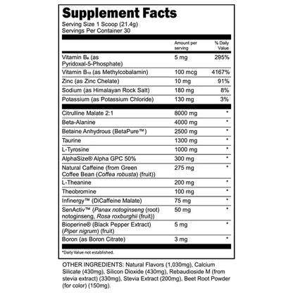 2 Pack - Transparent Labs Bulk Black Pre-Workout Watermelon Peach 1.4lbs