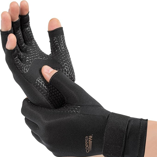 Copper Fit Unisex Hand Relief Compression Gloves 1 Pair Large/X-Large Copper Fit