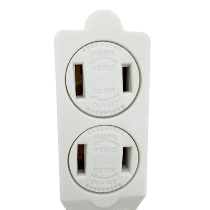 6 Pack - Total Home 3-Outlet Indoor Extension Cord 9 Ft White Total Home