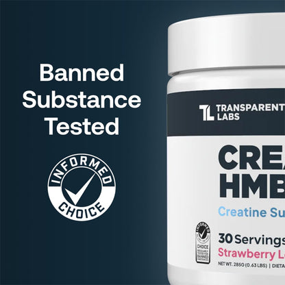Transparent Labs Creatine HMB Creatine Monohydrate Powder Unflavored 30 Servings