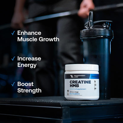 Transparent Labs Creatine HMB Creatine Monohydrate Powder Unflavored 30 Servings