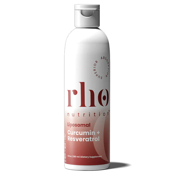 Rho Nutrition Liposomal Curcumin + Resveratrol – Promotes Joint Comfort 6oz