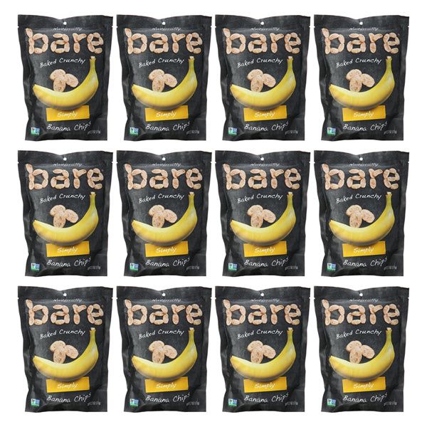 12 Pack - Bare Baked Fruit Simply Banana Chips 2.7 Oz