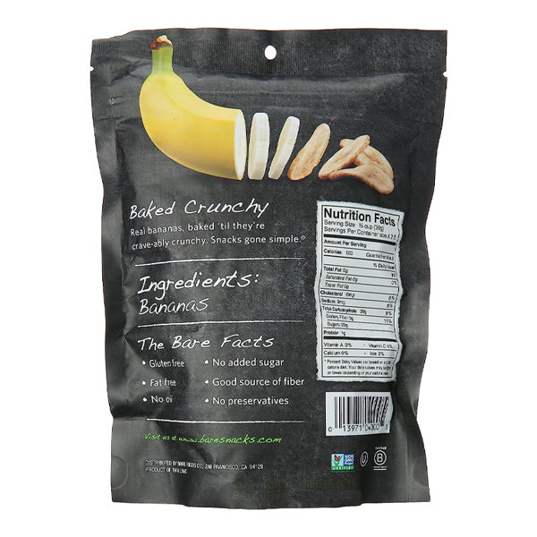 6 Pack - Bare Baked Fruit Simply Banana Chips 2.7 Oz