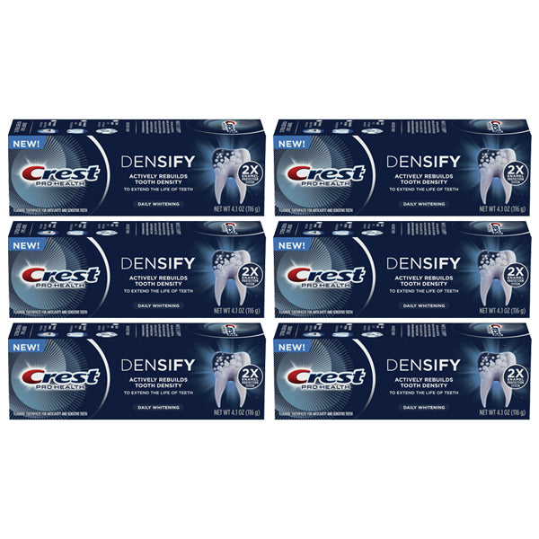 6 Pack - Crest Pro-Health Densify Daily Whitening Toothpaste 4.1 oz