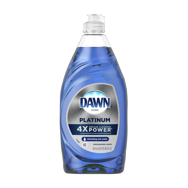 8 Pack - Dawn Platinum Dishwashing Liquid Dish Soap Refreshing Rain, 16.2 oz