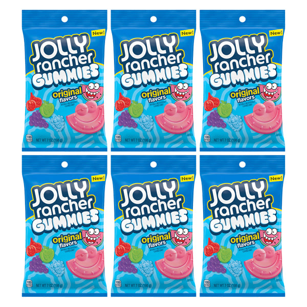 6 Pack - Jolly Rancher Gummies Original Flavors 7 oz. Bags